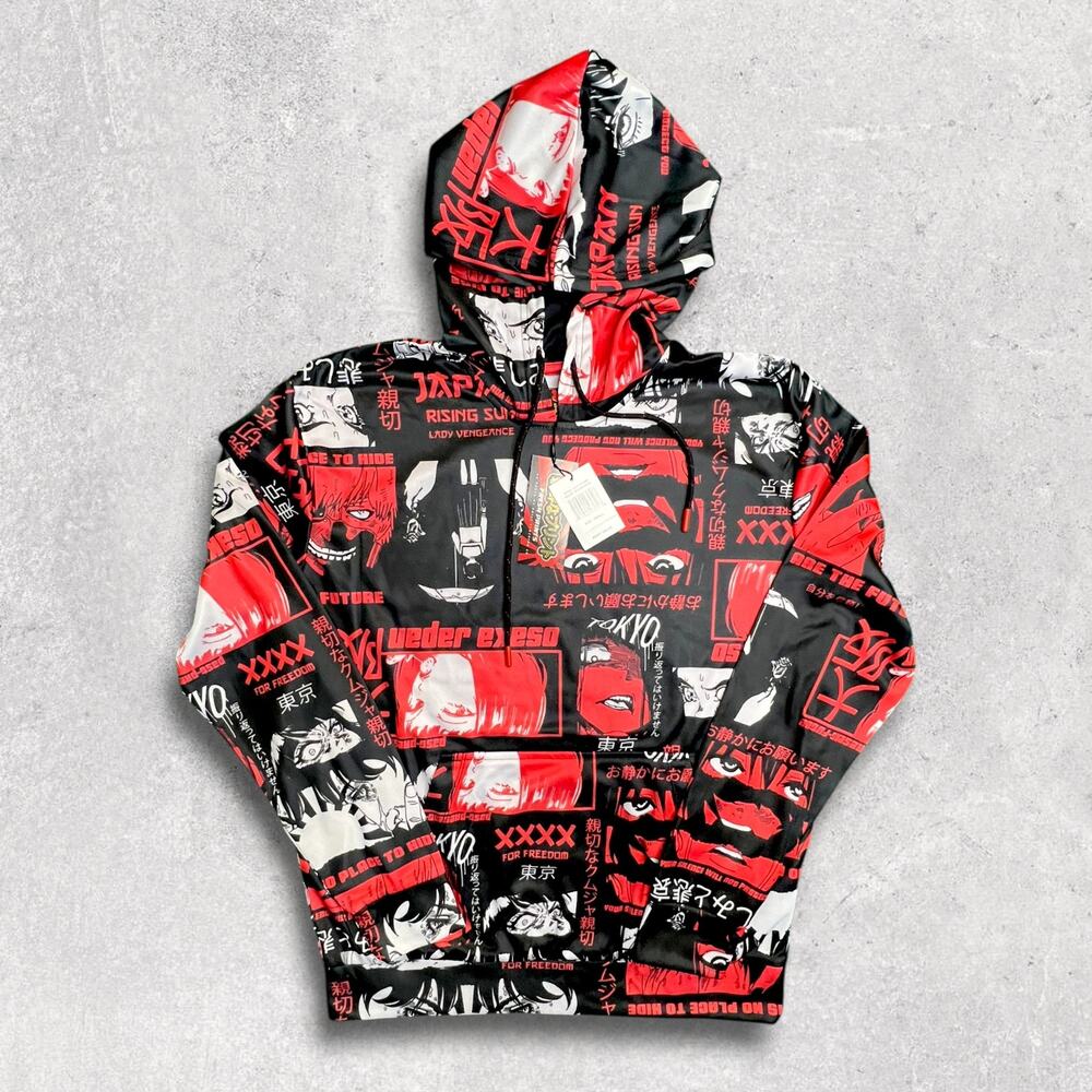 Drill Clothing Co. Tokyo Japan Anime Hoodie [Size Small]